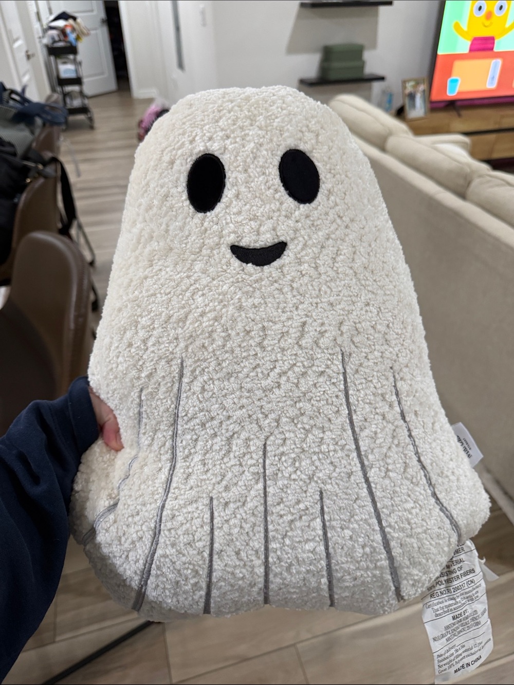 Martha Stewart Ghost Pillow - White